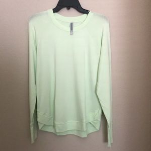 Athleta Mindset Sweatshirt Pale Lime Nirvana